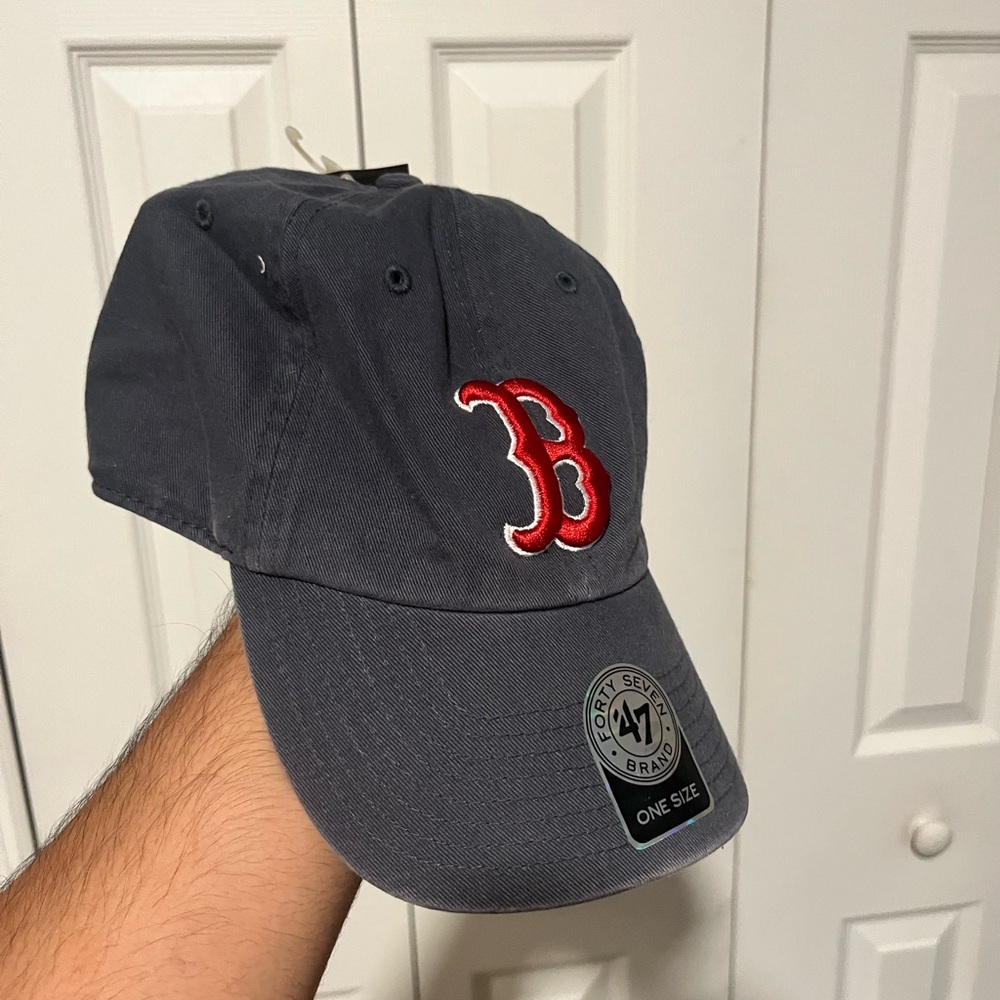 47 Gray and Red Men's Cap